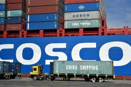 Hàng hóa Trung Quốc được xếp tại cảng ở Long Beach, Los Angeles, Mỹ, ngày 27/2/2019. (Nguồn: THX/TTXVN) 