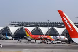 Máy bay của Vietjet Air. (Ảnh: Huy Hùng/TTXVN)