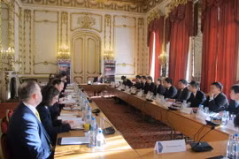 Quang cảnh Đối thoại Đối tác chiến lược Việt Nam-Anh lần thứ 5 tại London. (Ảnh: Hoàng Anh/Vietnam+)