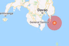 Vị trí xảy ra động đất. (Nguồn: earthquake.usgs.gov) 