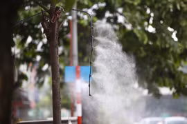 Hình ảnh người dân Hà Nội chống chọi với nắng nóng gay gắt