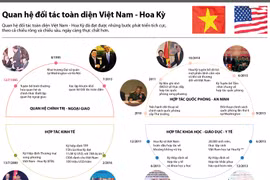 [Infographics] Điểm lại quan hệ đối tác toàn diện Việt Nam-Hoa Kỳ