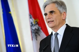 Thủ tướng Áo Werner Faymann. (Nguồn: THX/TTXVN)