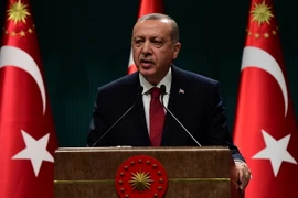 Tổng thống Thổ Nhĩ Kỳ Tayyip Erdogan. (Nguồn: THX/TTXVN)