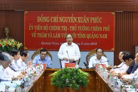 Thủ tướng Nguyễn Xuân Phúc phát biểu. (Ảnh: Thống Nhất/TTXVN) 