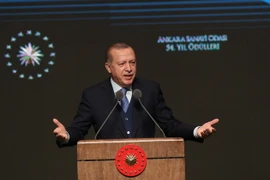 Tổng thống Thổ Nhĩ Kỳ Recep Tayyip Erdogan. (Nguồn: THX/TTXVN) 