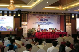 Quang cảnh buổi họp báo. (Ảnh: Quốc Việt/Vietnam+)