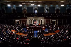 Toàn cảnh một phiên họp của Quốc hội Mỹ ở Washington DC., ngày 3/4/2019. (Nguồn: THX/TTXVN) 