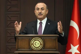 Ngoại trưởng Thổ Nhĩ Kỳ Mevlut Cavusoglu.(Nguồn: AFP/TTXVN) 