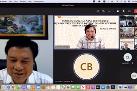 Bộ Giáo dục và Đào tạo tập huấn cho cán bộ quản lý giáo dục và giáo viên về dạy trực tuyến và dạy học qua truyền hình. (Ảnh: Bộ GD-ĐT)
