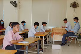Học sinh dự thi Tốt nghiệp Trung học phổ thông năm 2020. (Ảnh: Phạm Mai/Vietnam+)