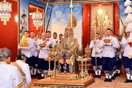 Nhà Vua Thái Lan Maha Vajiralongkorn Bodindradebayavarangkun trong ngày lễ đăng quang. (Nguồn: CGTN)