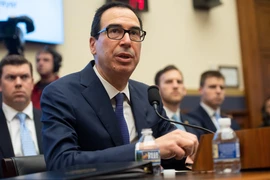 Bộ trưởng Tài chính Mỹ Steven Mnuchin phát biểu tại Washington, DC, ngày 22/5/2019. (Nguồn: AFP/TTXVN)