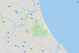 Bản đồ xã Cương Gián, huyện Nghi Xuân, tỉnh Hà Tĩnh. (Nguồn: Google Maps)
