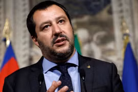 Phó Thủ tướng kiêm Bộ trưởng Nội vụ Italy Matteo Salvini. (Nguồn: independent.co.uk)
