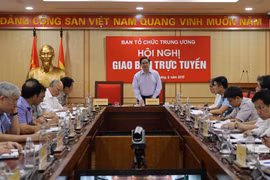 Ủy viên Bộ Chính trị, Bí thư Trung ương Đảng, Trưởng Ban Tổ chức Trung ương Phạm Minh Chính phát biểu chỉ đạo hội nghị. (Nguồn: TTXVN)