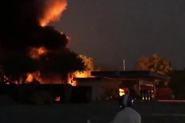 Cháy lớn tại một cây xăng ở Trảng Bàng của tỉnh Tây Ninh