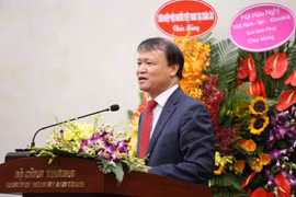Chủ tịch Hội hữu nghị Việt Nam-Séc Đỗ Thắng Hải phát biểu. (Ảnh: Văn Điệp/TTXVN)
