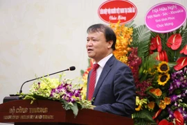 Chủ tịch Hội hữu nghị Việt Nam-Séc Đỗ Thắng Hải phát biểu. (Ảnh: Văn Điệp/TTXVN)