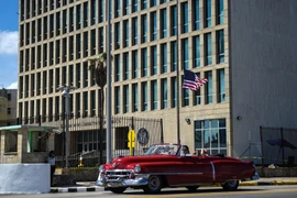 Đại sứ quán Mỹ tại thủ đô La Habana, Cuba. (Nguồn: AFP/TTXVN)