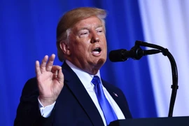 Tổng thống Mỹ Donald Trump phát biểu tại cuộc họp báo bên lề Hội nghị thượng đỉnh G20 ở Osaka, Nhật Bản, ngày 29/6. (Nguồn: AFP/TTXVN)