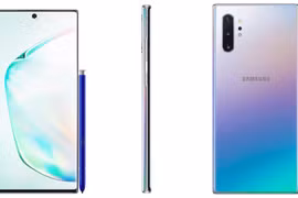 Hình ảnh được cho là rò rỉ về mẫu Galaxy Note10 màu xanh ngọc trai. (Nguồn: Ishan Agarwal/MySmartPrice)