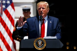 Tổng thống Mỹ Donald Trump tại cuộc họp báo ở Nhà Trắng, Washington, DC. (Nguồn: THX/TTXVN)