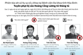 [Infographics] Các án phạt trong vụ xử sự cố y khoa tại Hòa Bình