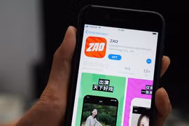 Zao đã nhanh chóng lọt vào top ứng dụng hàng đầu trong bảng xếp hạng ứng dụng miễn phí trên App Store iOS Trung Quốc. (Nguồn: pandaily.com)