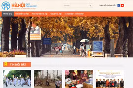 Giao diện trang web hanoidep.vn