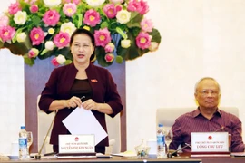 Chủ tịch Quốc hội Nguyễn Thị Kim Ngân, Ủy ban Thường vụ Quốc hội đã bế mạc Phiên họp thứ 35. (Ảnh: Trọng Đức/TTXVN)