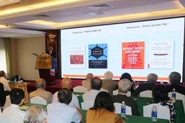 Quang cảnh lễ công bố kết quả bình chọn Giải sách hay lần thứ IX, năm 2019. (Ảnh: Thanh Vũ/TTXVN)