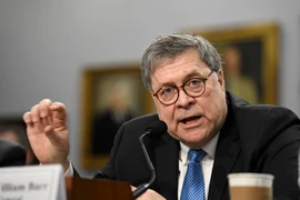 Bộ trưởng Tư pháp William Barr điều trần tại Tiểu ban Khoa học -Tư pháp và Thương mại Quốc hội Mỹ tại Washington DC., ngày 9/4/2019. (Nguồn: THX/TTXVN)