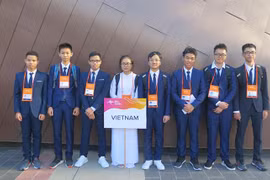 Đội tuyển học sinh Việt Nam tham dự kỳ thi Olympic Vật lý châu Á 2019.