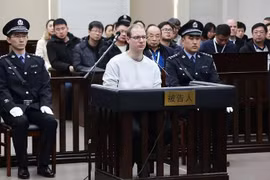 Robert Lloyd Schellenberg trong phiên tòa xét xử ở Trung Quốc. (Nguồn: AFP)