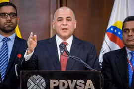 Bộ trưởng Dầu mỏ Venezuela Manuel Quevedo. (Nguồn: EPA)