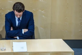 Thủ tướng Áo Sebastian Kurz tại phiên họp của Quốc hội ở Vienna ngày 27/5/2019. (Nguồn: THX/TTXVN)