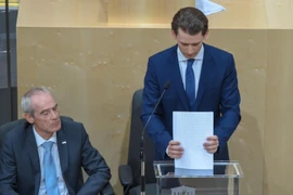 Thủ tướng Áo Sebastian Kurz tại phiên họp của Quốc hội ở Vienna ngày 27/5/2019. (Nguồn: THX/TTXVN)