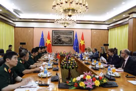 Quang cảnh buổi tiếp. (Nguồn: mod.gov.vn)