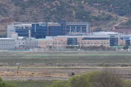 Khu công nghiệp chung Kaesong ở thị trấn biên giới Kaesong của Triều Tiên. (Nguồn: AFP/TTXVN)