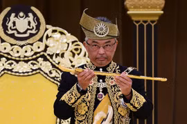 uốc vương Malaysia Abdullah Sultan Ahmad Shah tại lễ đăng quang ở Kuala Lumpur ngày 30/7/2019. (Nguồn: AFP/TTXVN)