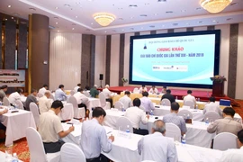 Quang cảnh buổi chấm Chung khảo Giải báo chí Quốc lần thứ XIII - năm 2018. (Ảnh: Minh Quyết/TTXVN)