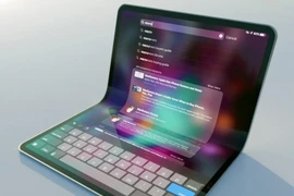Phác họa một mẫu máy tính bảng màn hình gập. (Nguồn: macrumors)