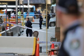 Cảnh sát phong tỏa hiện trường vụ đâm dao tại Sydney, Australia, ngày 13/8. (Nguồn: THX/TTXVN)