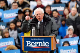 Thượng nghị sỹ Bernie Sanders (trong ảnh), ứng cử viên đảng Dân chủ tranh cử Tổng thống Mỹ năm 2020. (Nguồn: THX/TTXVN)