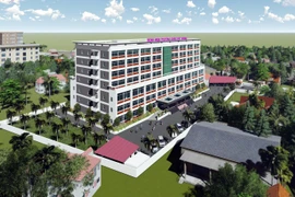 Mô hình Bệnh viện Quốc tế Phương Châu được xây dựng tại Sóc Trăng. (Ảnh: Trung Hiếu/TTXVN)