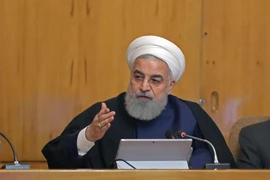 Tổng thống Iran Hassan Rouhani phát biểu tại Tehran, Iran. (Nguồn: AFP/TTXVN)