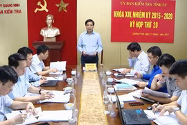 Kỳ họp thứ 20 Ủy ban Kiểm tra Tỉnh ủy Quảng Ninh. (Nguồn: quangninh.gov.vn)