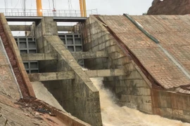 Hệ thống xả lũ thủy điện Đắk Kar đã được khắc phục, vận hành trở lại bình thường. (Nguồn: TTXVN phát)