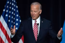 Ảnh tư liệu: cựu Phó Tổng thống Mỹ Joe Biden phát biểu tại Dover, Mỹ, ngày 16/3. (Nguồn: AFP/TTXVN)